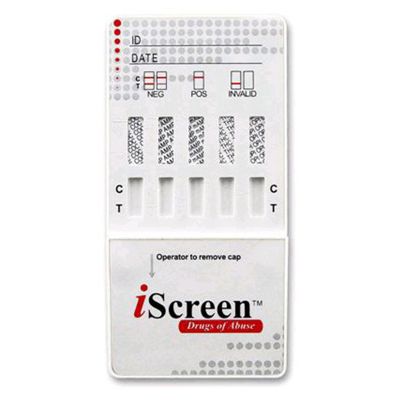 10 Panel Drug Test Dip Card iScreen by Alere Abbott 25 Box